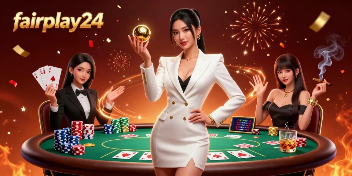 Experience fairplay24's exciting betting action in a luxurious digital casino scene.