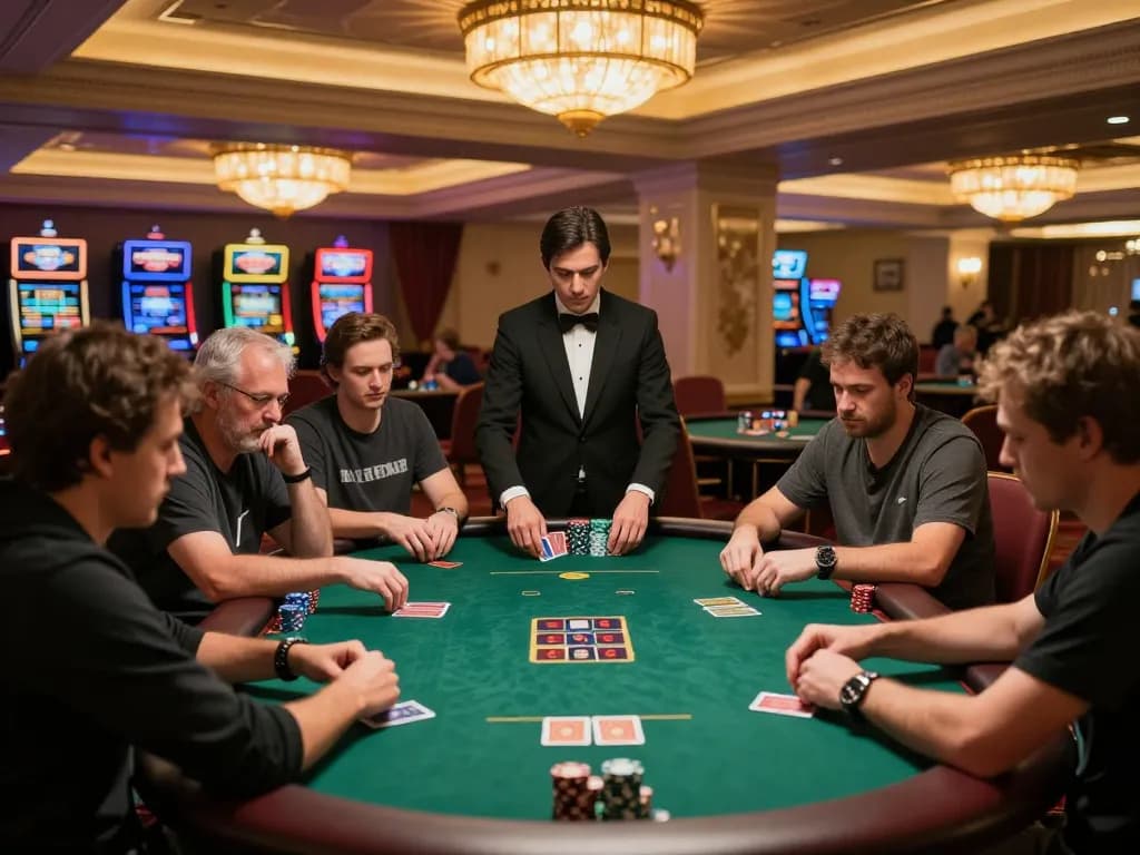 Engaging poker strategy in a high-stakes tournament at vipwin casino.