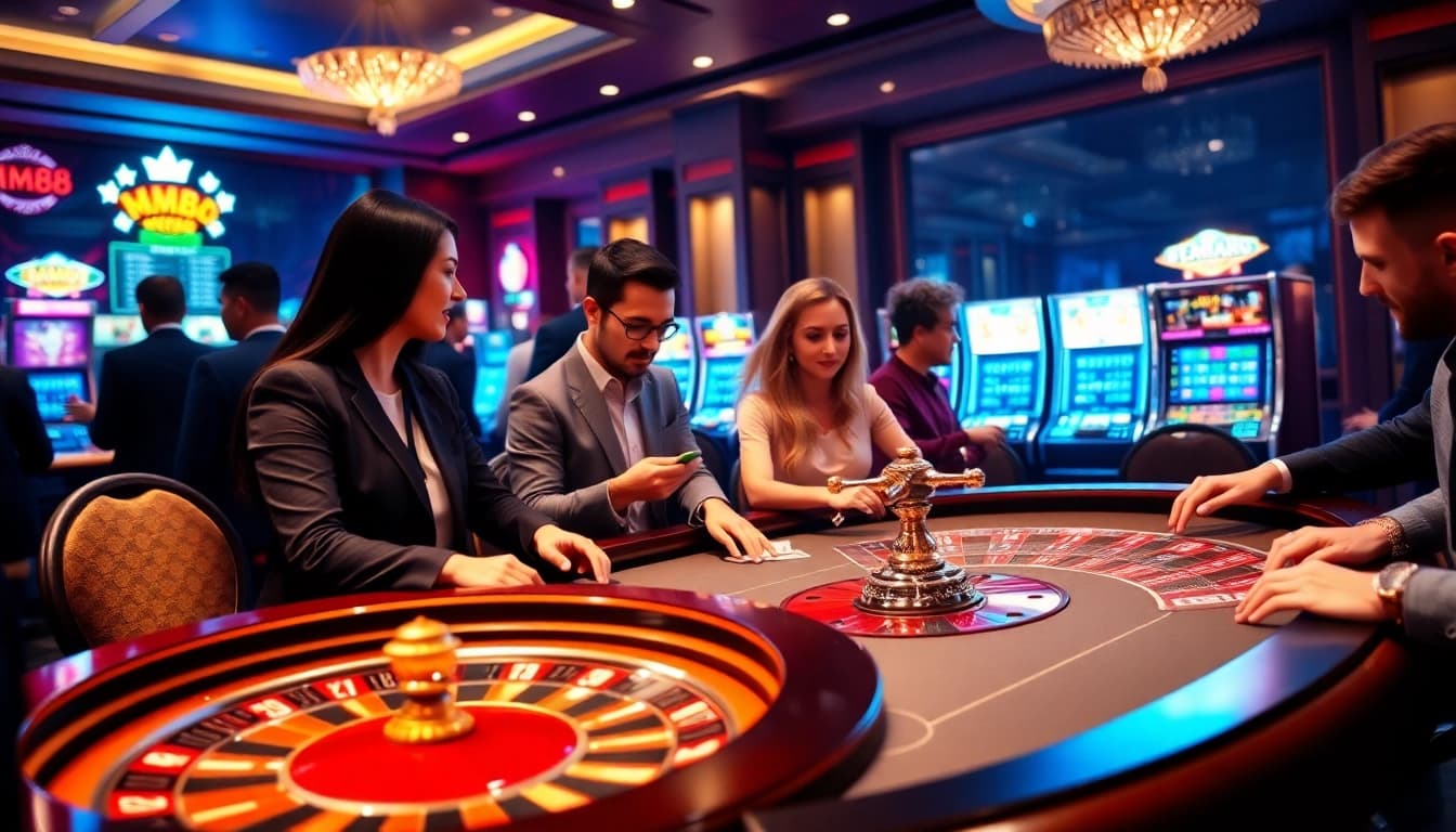 Racing to win at MM88 casino with poker chips and cards on an elegant table.