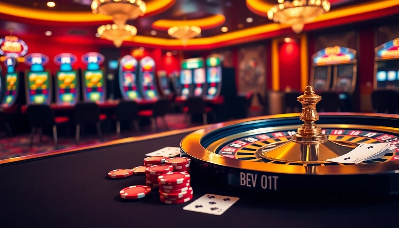 Experience thrilling gameplay with bomwin on a vibrant virtual casino interface.