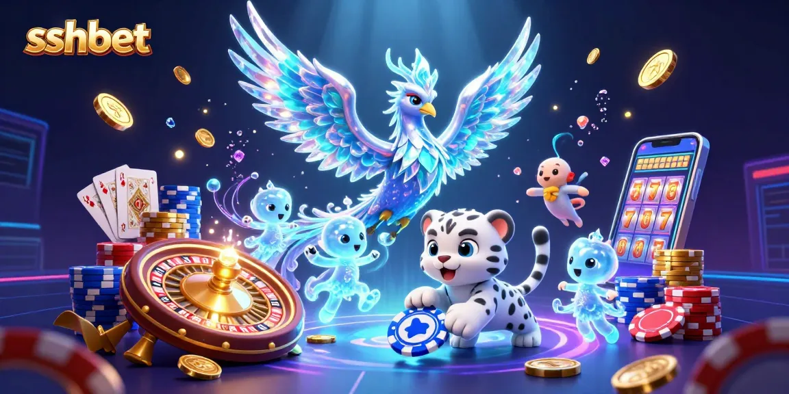Experience exciting gameplay at sshbet with vibrant, immersive casino elements like a spinning roulette wheel and golden coins.
