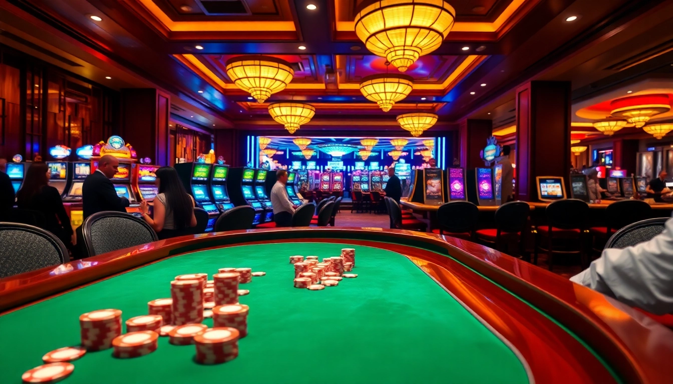 Experience thrilling gaming at Trang chủ IWIN with vibrant casino tables and engaging players.