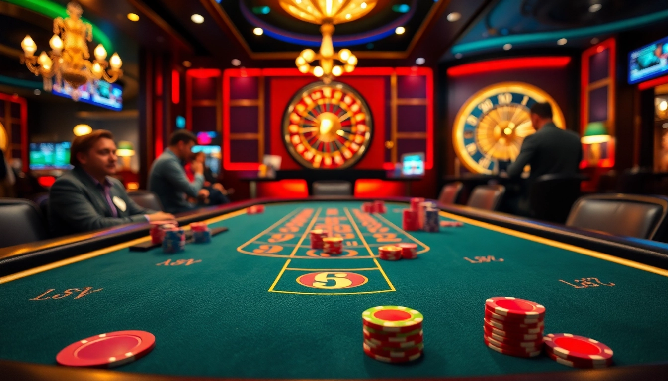 Menampilkan pemain di meja blackjack dengan suasana kasino T0812 link yang bersemangat.