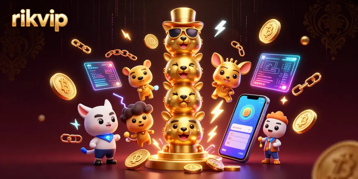 Engage in thrilling gameplay at rikvip with dynamic casino elements and bright neon visuals.