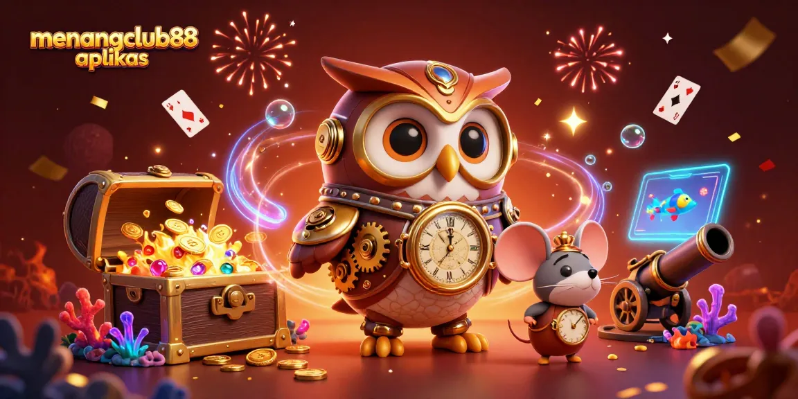 Engage with menangclub88 aplikas for a thrilling adventure in online gaming, featuring a time-traveling owl and magical elements.