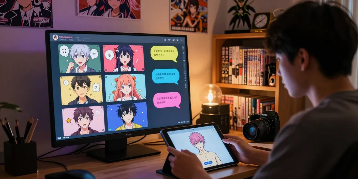 Dynamic engagement in hentai AI chat with animated characters in vibrant chat interface.