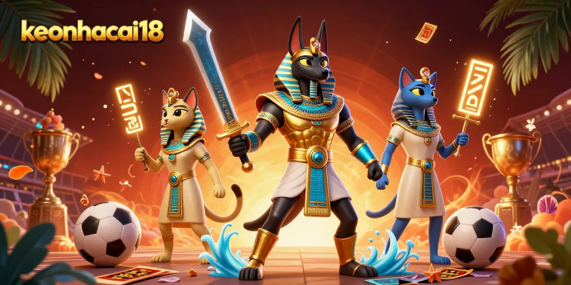 Bet on sports with keonhacai18 as Anubis and Bastet guide your winning strategies.