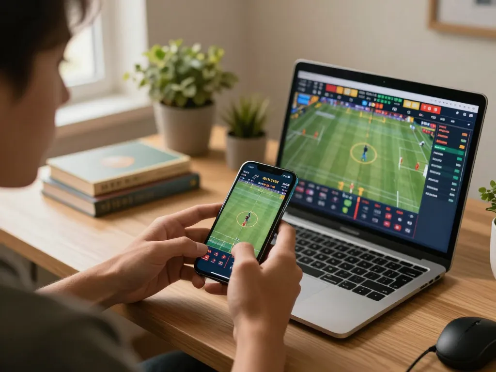 Sports betting action on sc88 app displayed on smartphone, enhancing online gambling experience.