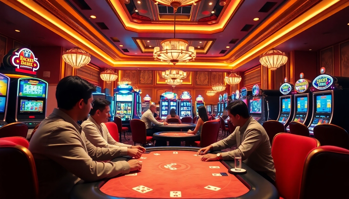 Erlebe spannende casino online spiele in einem eleganten Casino-Ambiente mit hohen Gewinnchancen.
