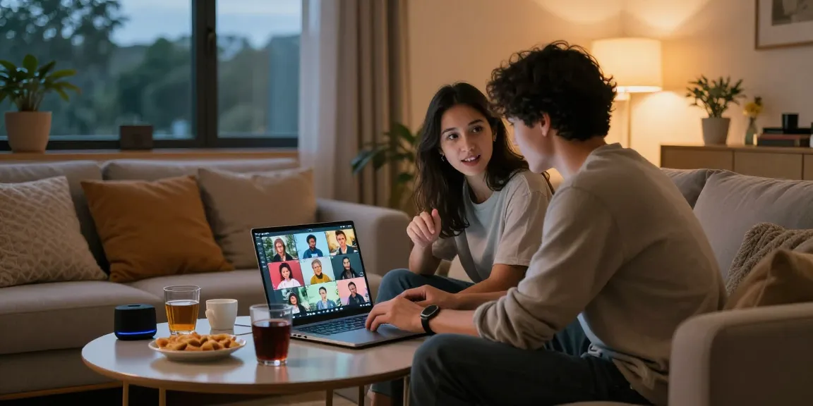 Engaging NSFW chat session with colorful avatars and cozy atmosphere.