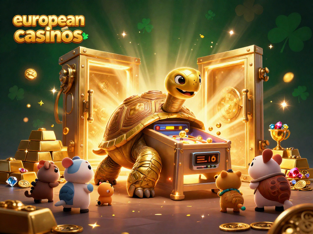 Experience the thrill of european online casinos with exciting animated scenes full of gold and gems.
