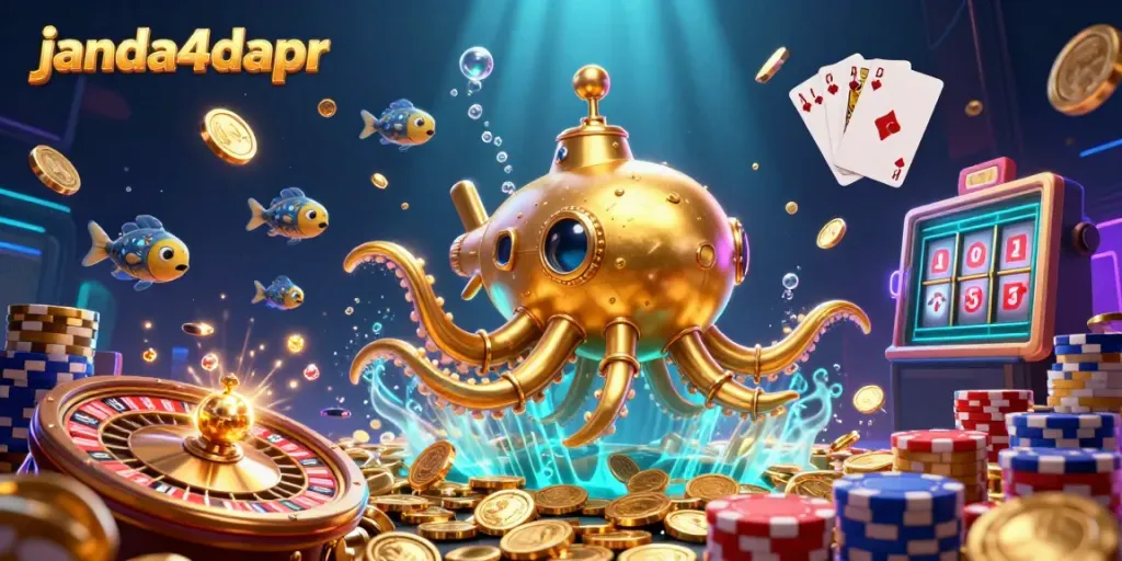 Menangkan permainan slot dengan janda4dapr di tengah lautan koin emas dan harta karun lainnya.