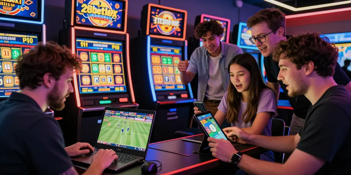 Exciting betting scene on https://28bet.mex.com/ with players cheering and engaging in online gaming.