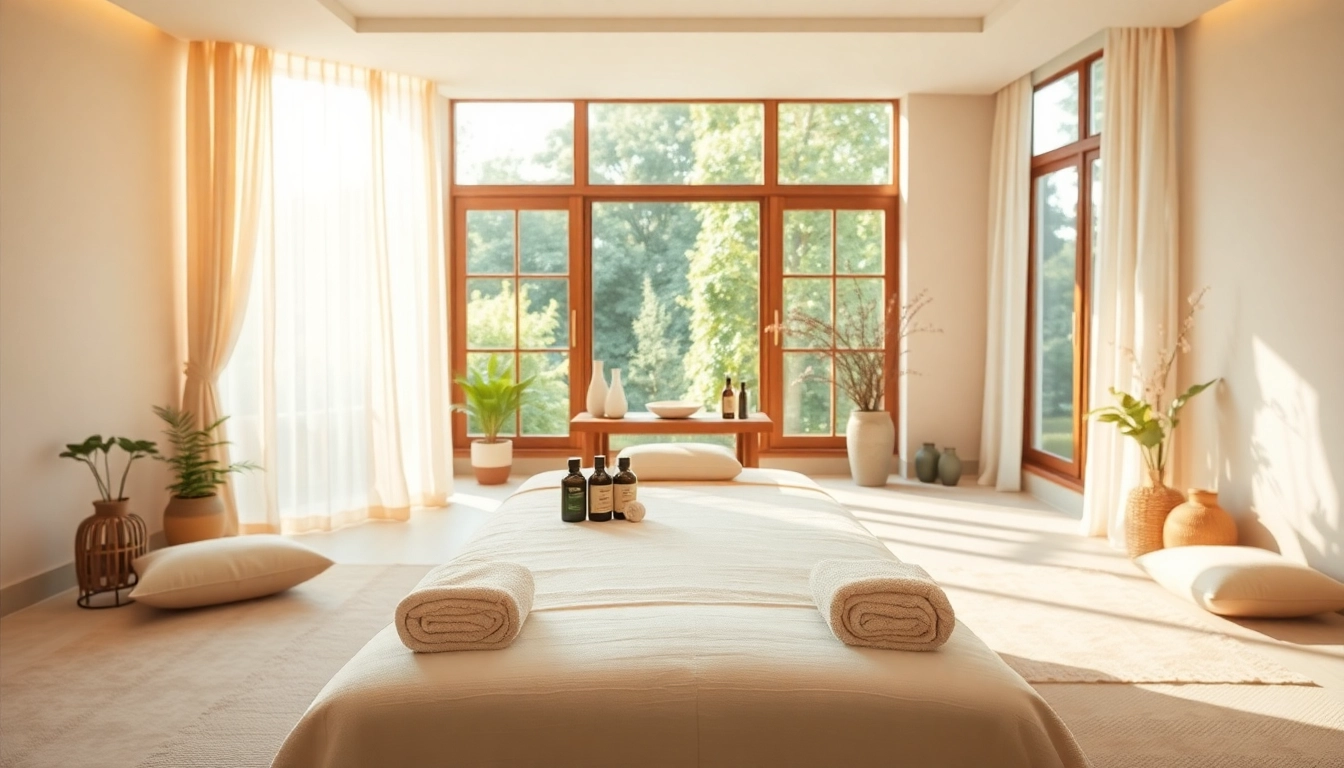Relaxing environment showcasing a 동탄출장마사지 therapy room for therapeutic relief.