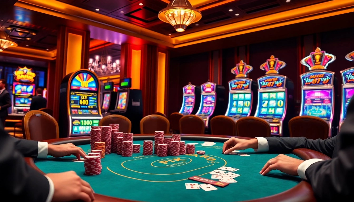 Experience the thrill of online gambling at https://13win01.app/ with vibrant poker games and glowing slot machines.