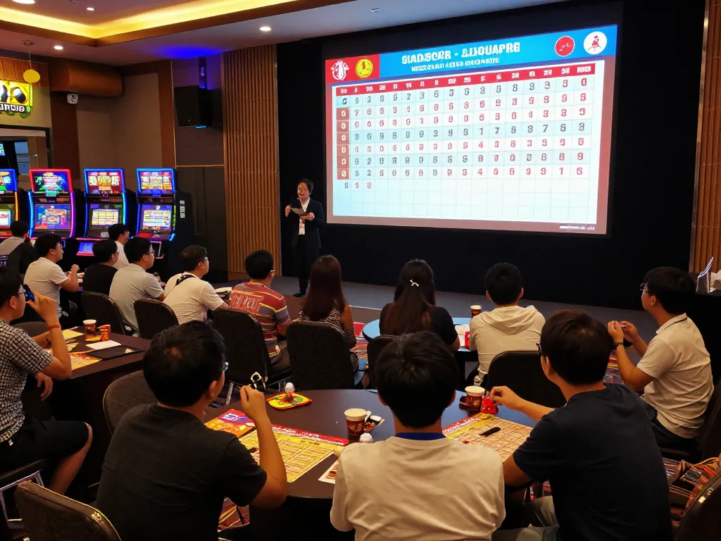 Watch the live draw for togel singapore as players eagerly await winning numbers during an exciting lottery event.