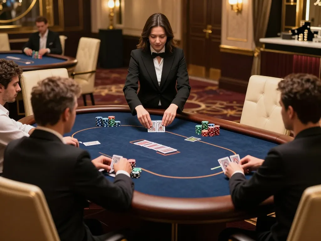 Experience high-stakes gameplay at kdslot77 in a luxurious VIP poker room with strategic excitement.