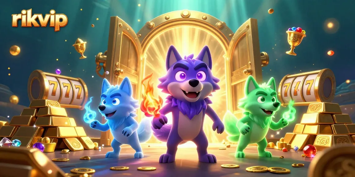 Experience thrilling gameplay at rikvip with ghostly wolves and treasures in a captivating casino scene