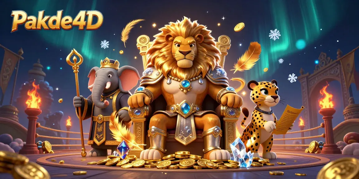 Pakde4D reveals its vibrant gaming world, featuring dynamic characters in a rich casino setup.