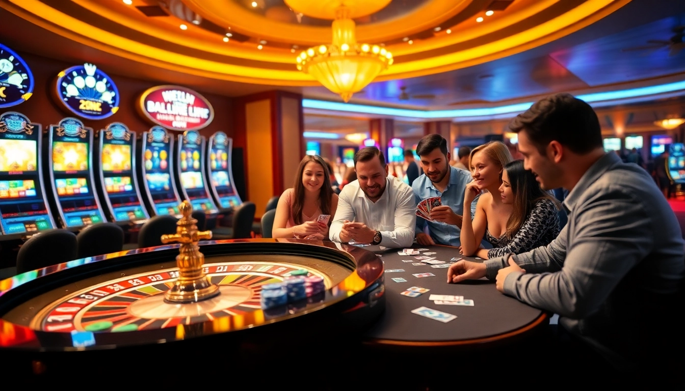 Experience the thrill of gambling at https://777vip.tech/ with vibrant casino scenes of roulette, poker, and slot machines.