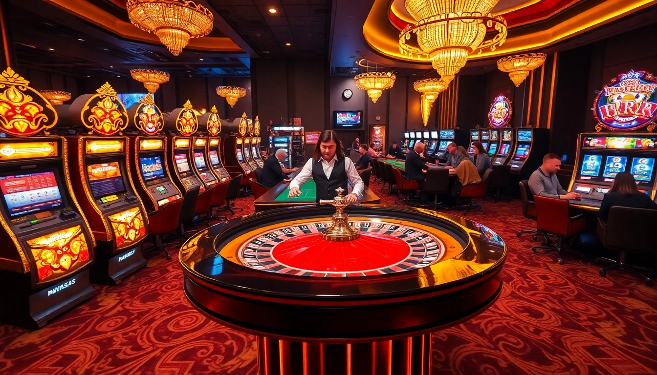 Experience immersive gaming action at NK88 with our luxurious casino setup.