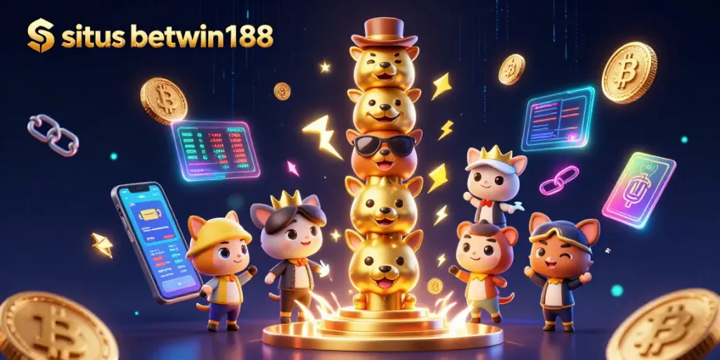 Engage with situs betwin188 and explore vibrant 3D casino elements featuring a vibrant golden totem pole.