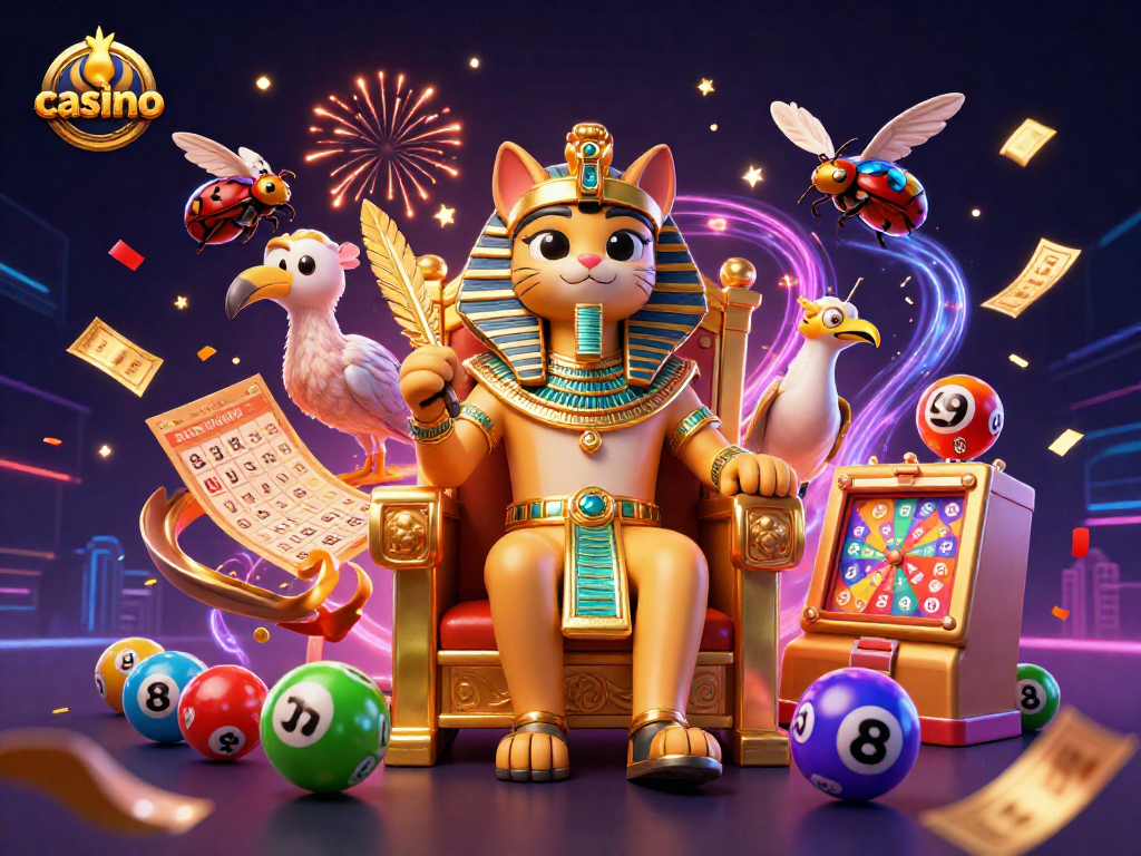 Win big at the casino with vibrant lottery elements and a magical theme.