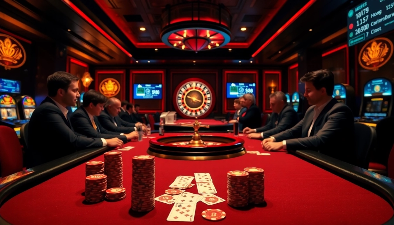 High-stakes poker players enjoy a thrilling game at https://f8bet.me.uk/ with luxurious tables and vibrant roulette.