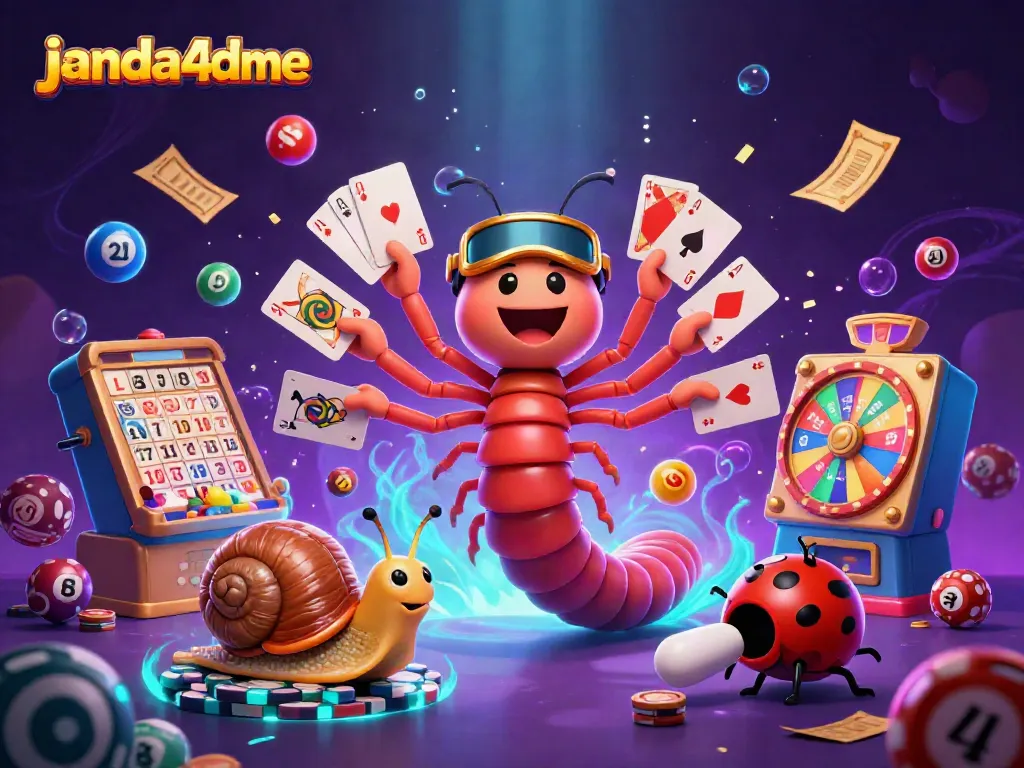 Menggiring bola lotere dengan janda4dme, dealer kartun 3D seru dan kolam chip besar.