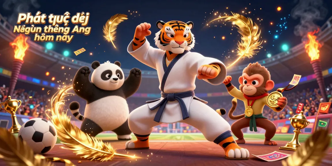 Experience live coverage with Phát trực tiếp Ngoại hạng Anh hôm nay, showcasing vibrant cartoon characters and sports betting elements.