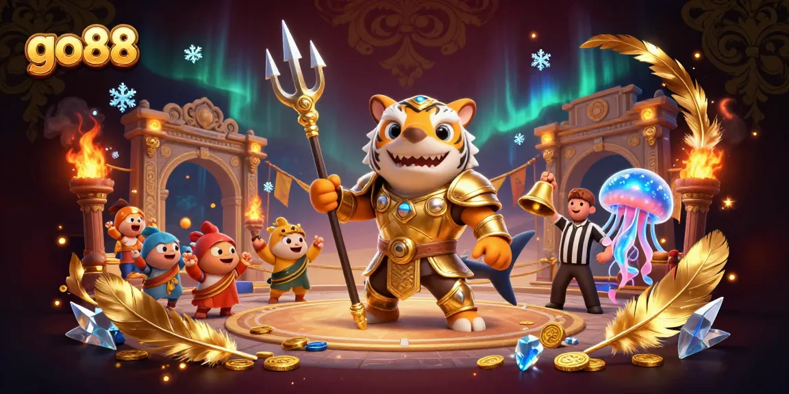 Engage with go88's thrilling underwater casino experience featuring vibrant characters and dynamic elements.