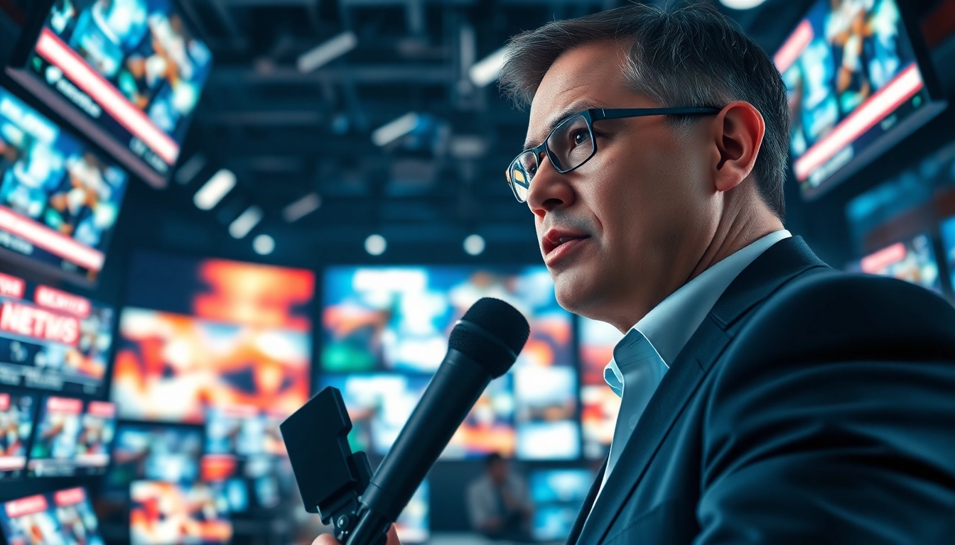 Cover breaking news updates on https://www.thedailynewsonline.com with a dynamic journalist in action.