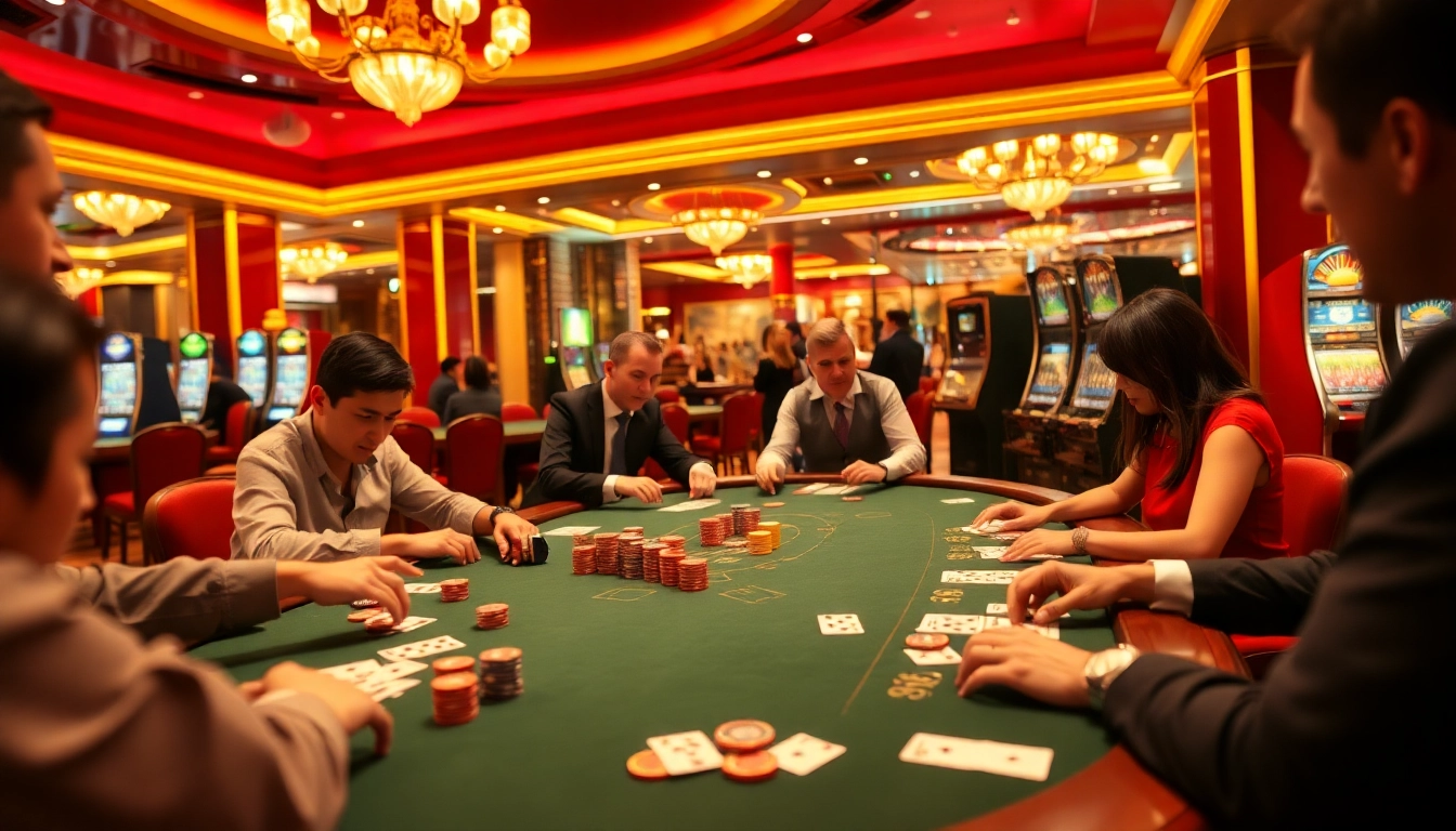 Join the excitement at b52club with thrilling poker gameplay and vibrant casino atmosphere.