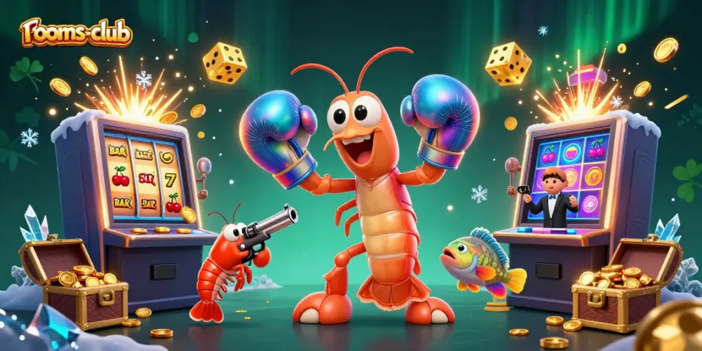 Pemain game bersenang-senang di rooms-club dengan jackpot mesin slot yang melimpah.