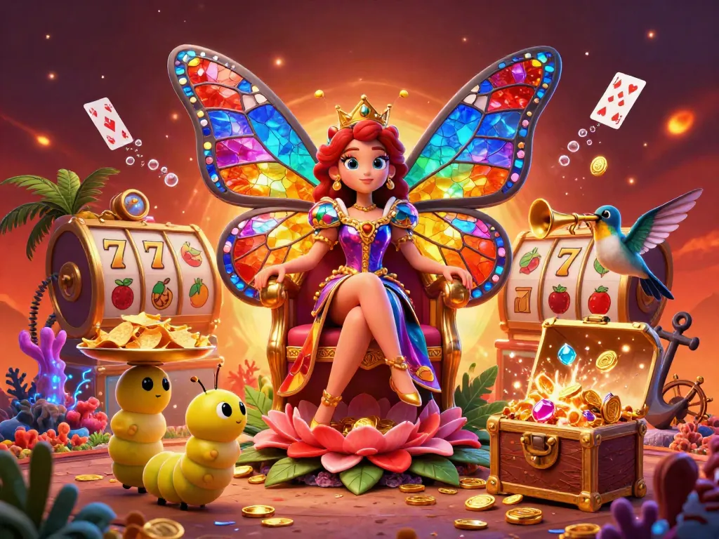 Join the excitement with Daftar balisot's dazzling casino experience depicted in a vibrant 3D illustration.