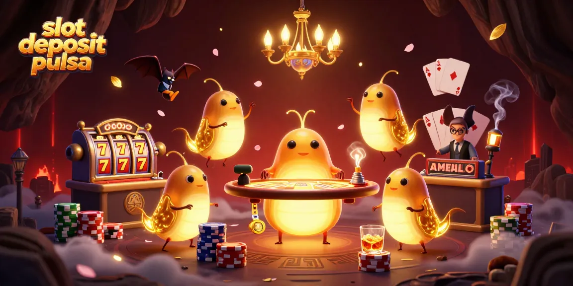 Menangkan slot deposit pulsa di kasino dengan tim glowworm bercahaya memandu Anda ke jackpot.