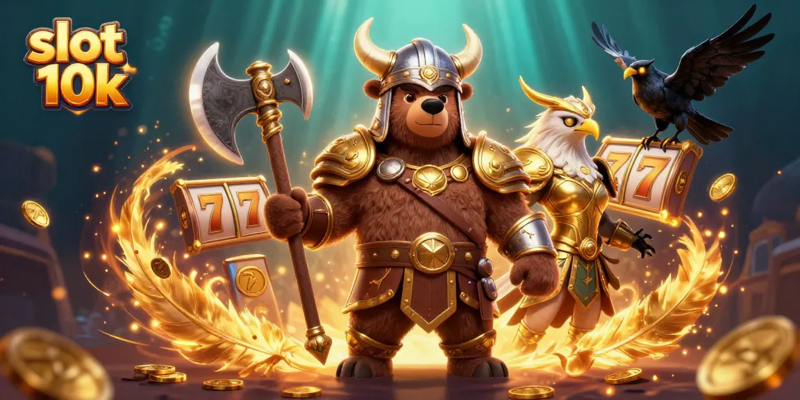Experience thrilling action with slot 10k in an explosive casino illustration featuring vibrant characters and elements.