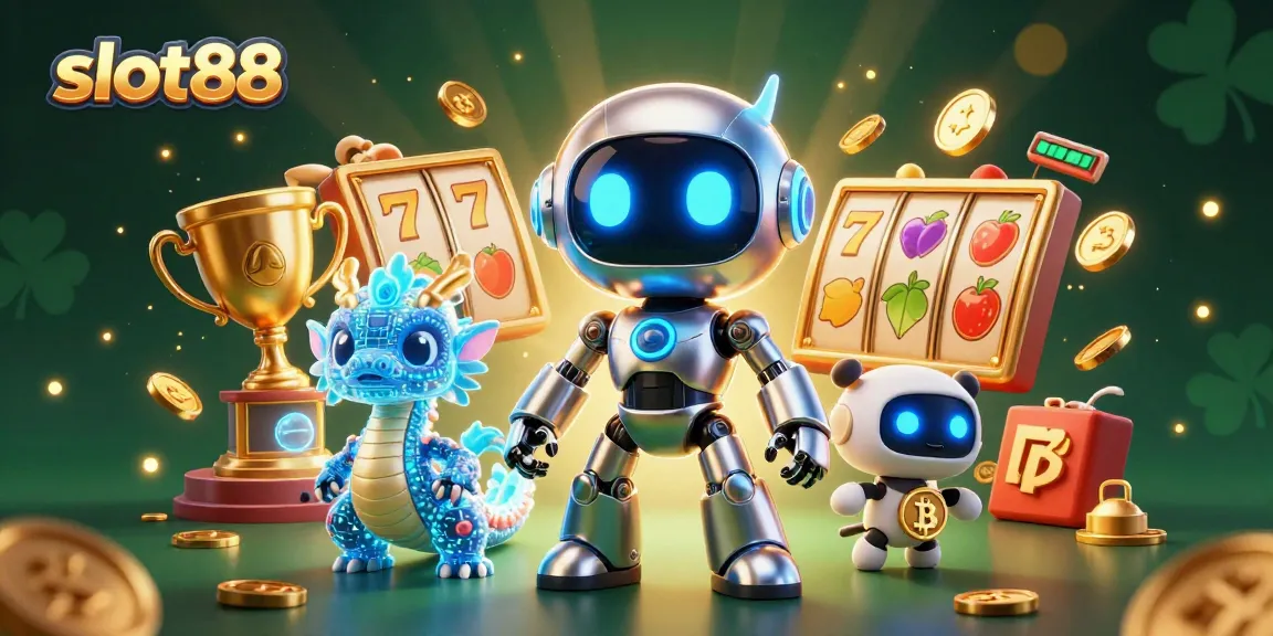 Mainkan slot88 dengan robot futuristik, naga holografik, dan drone bitcoin di kasino online
