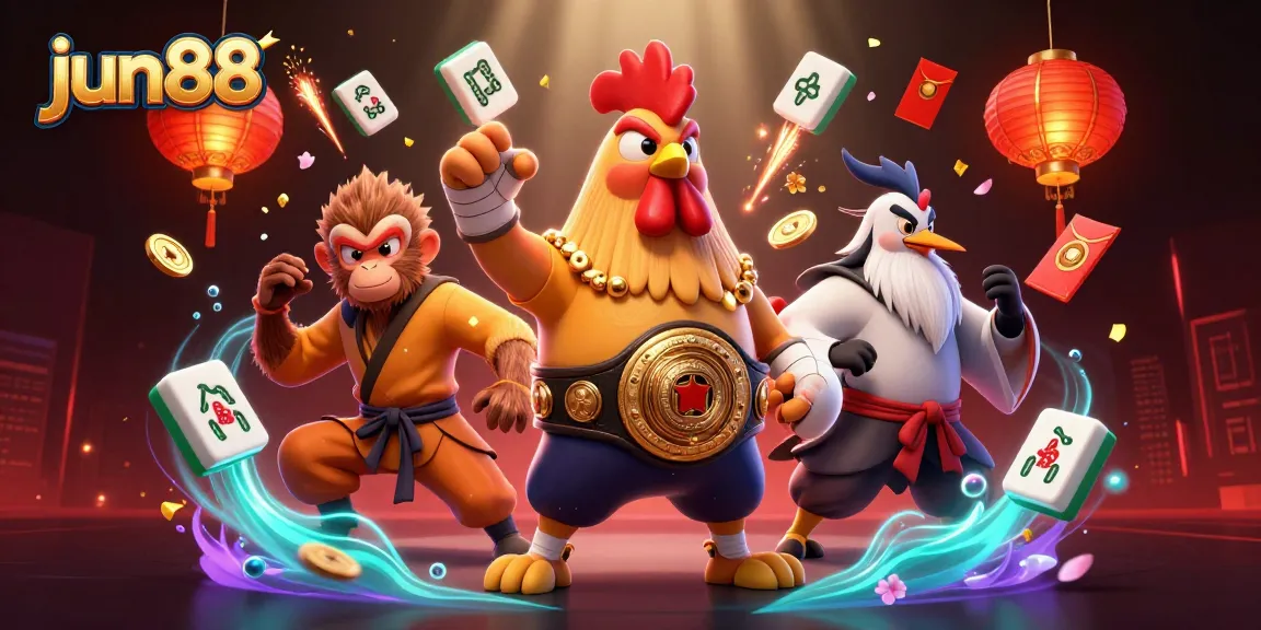 Engage in thrilling gameplay at jun88 with vibrant 3D characters and festive Chinese decorations in this captivating casino scene.