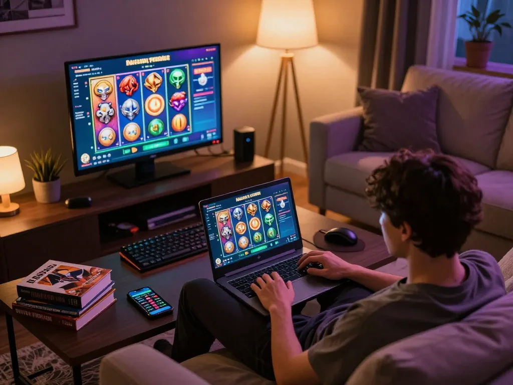 Engaging online gambling session on badak178 with vibrant gameplay featuring colorful slots interface