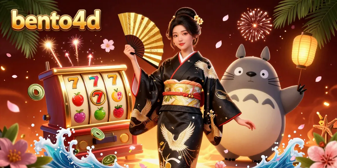 Rasakan kegembiraan bento4d dengan slot yang cerah, sebuah adegan dinamis yang dipenuhi dengan elemen budaya.