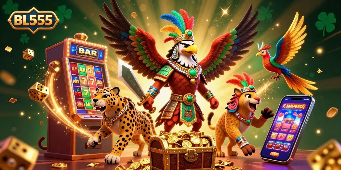 Experience the thrill of BL555 casino games with vibrant characters, slot explosions, and immersive graphics.