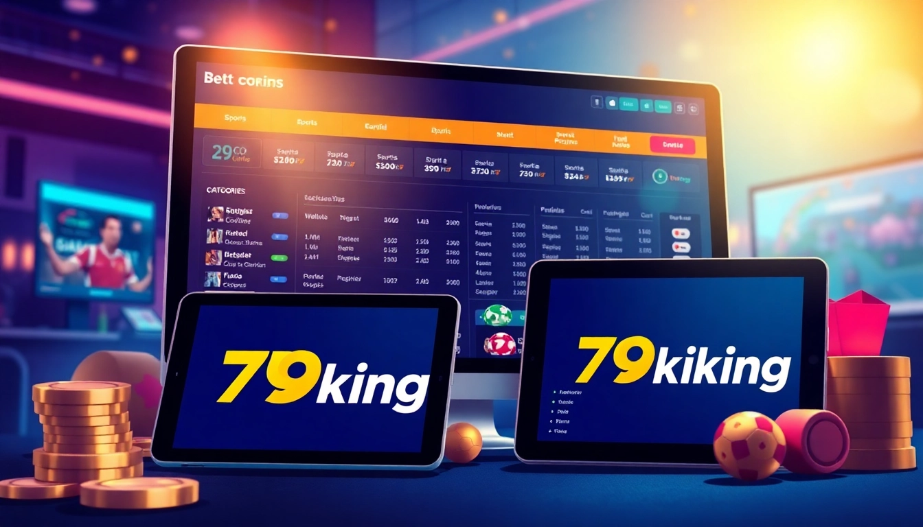Experience the dynamic world of gambling with 79king's vibrant online platform showcasing various betting categories.