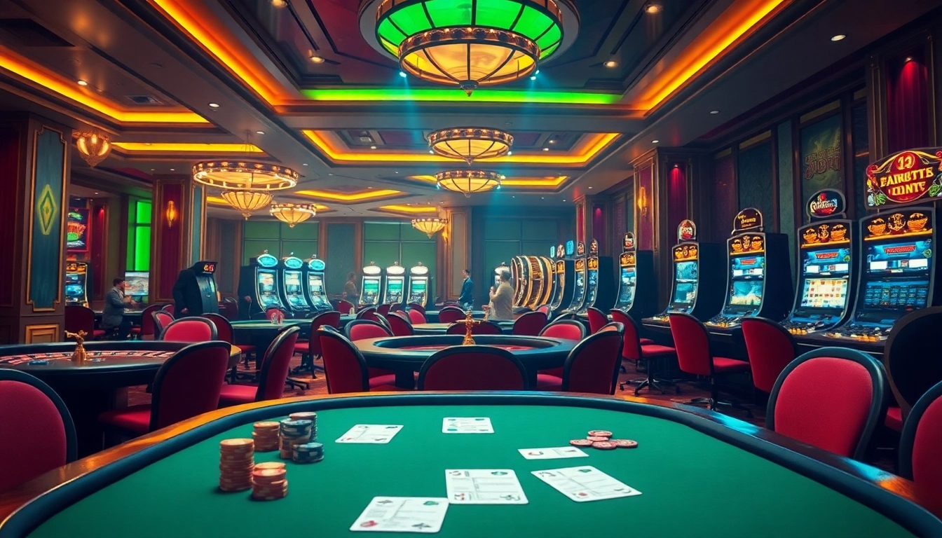 Experience thrilling moments at jbo vietnam's luxury casino featuring poker games and vibrant slot machines.
