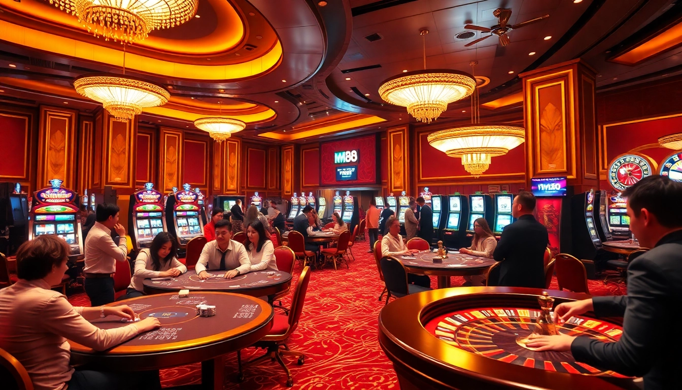 Experience the thrill of gaming with MM88 TODAY at a luxurious casino atmosphere.