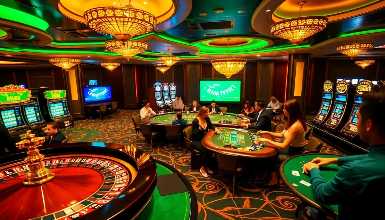 Experience exhilarating gambling action at https://mm88.in.net/ featuring casino tables and eager players.