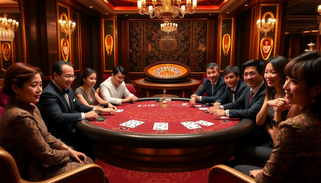 Experience the excitement at Nhà Cái BJ888 with vibrant casino games and eager players.