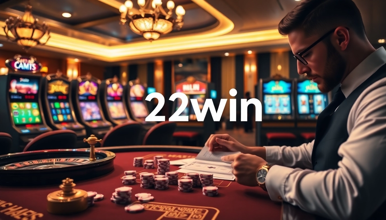 Experience 32win at a luxurious casino with exciting games and vibrant slot machines.