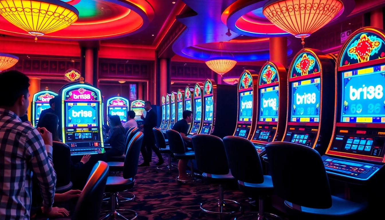Experience thrilling slots at bro138 with vibrant machines and engaging players.
