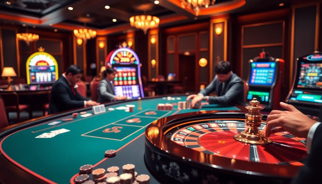 Experience thrilling casino action with Link FLY88, featuring roulette, poker, and vibrant gaming!